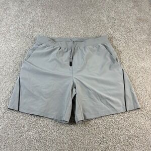 VRST Stealth Run Shorts Lined Athletic Mens‎ Large Gray Drawstring Pockets